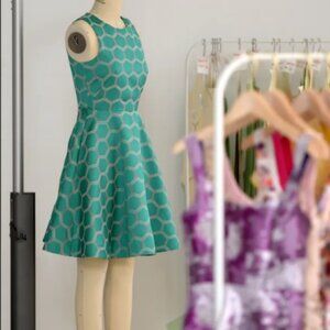 Alice Walk * Size 10 * Turquoise a line fit and flare